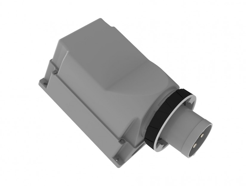 نری معکوس دیواری 160 آمپر سه فاز پنج شاخه 5 پین ضد آب wallmount Plug BC1-8505-7236 بمیس Bemis ترکیه IP67